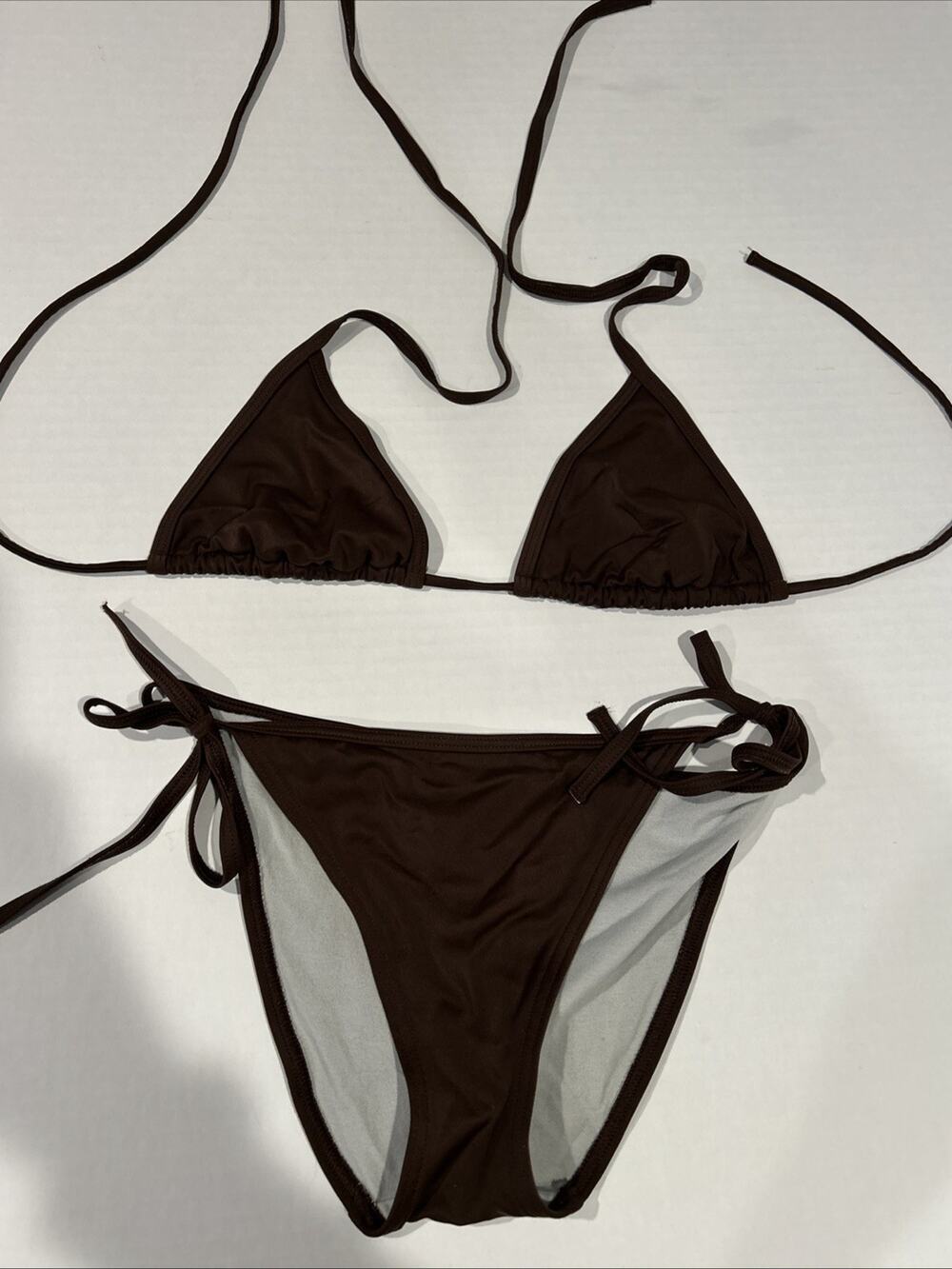Victoria’s Secret’s Bathing Suit String Bikini Brown small- READ